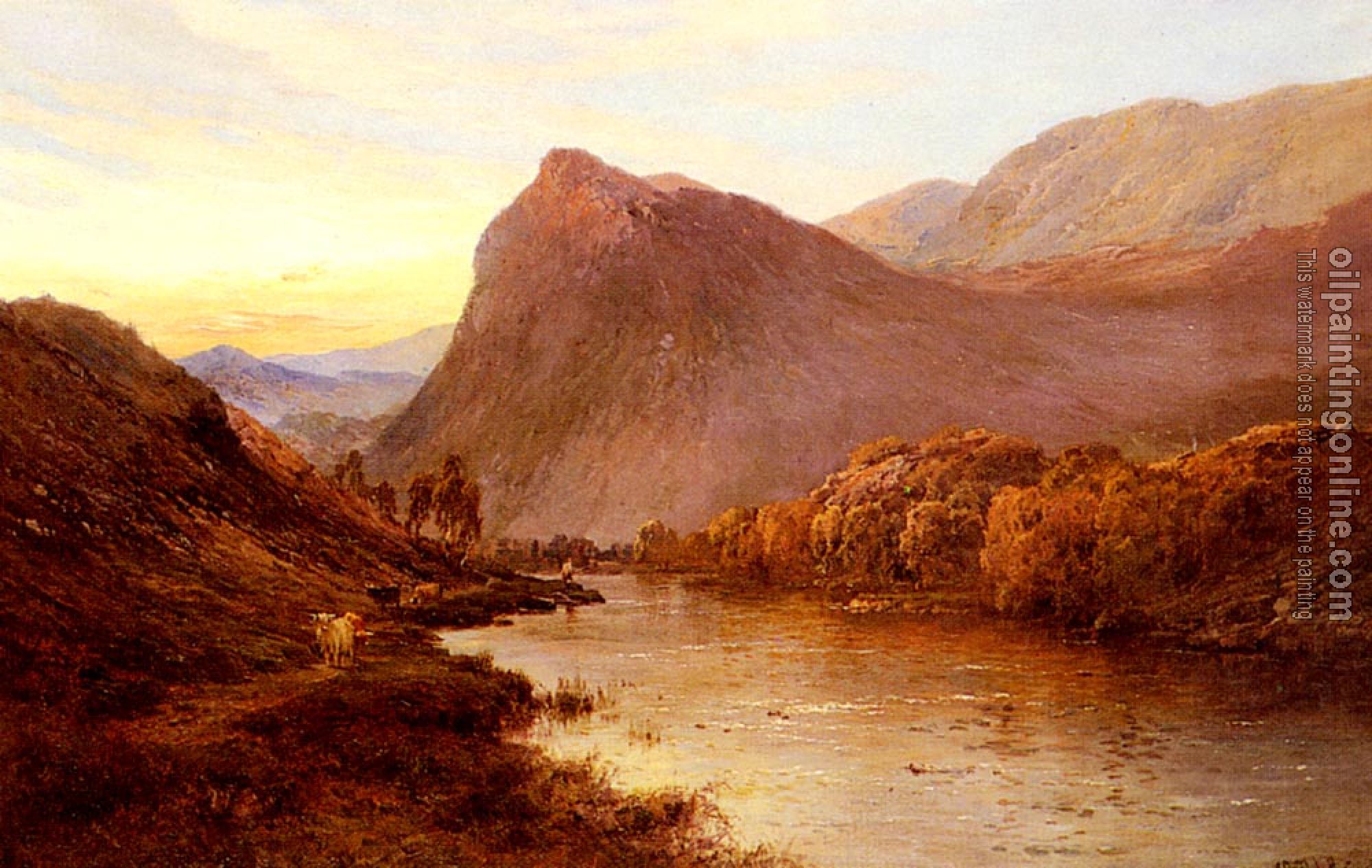 Breanski, Alfred de - Sunset In The Glen